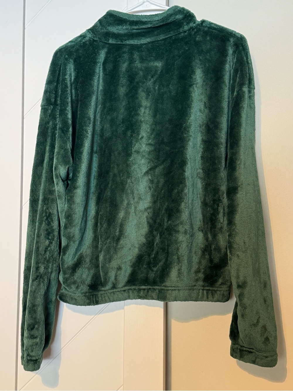 Disney Winnie the Pooh Plush Quarter Zip Fleece Pullover Green Small - Picture 5 of 6